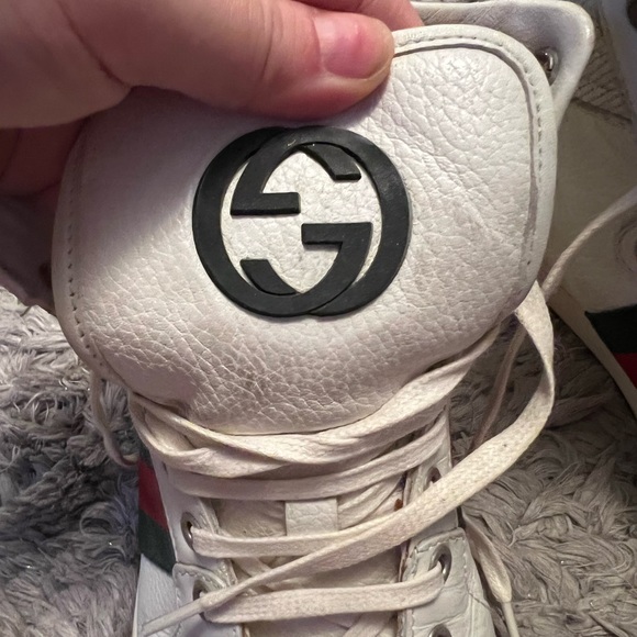 Authentic Gucci Coda Leather High tops Size UK 4 1/2 (US 38.5) - Picture 6 of 10